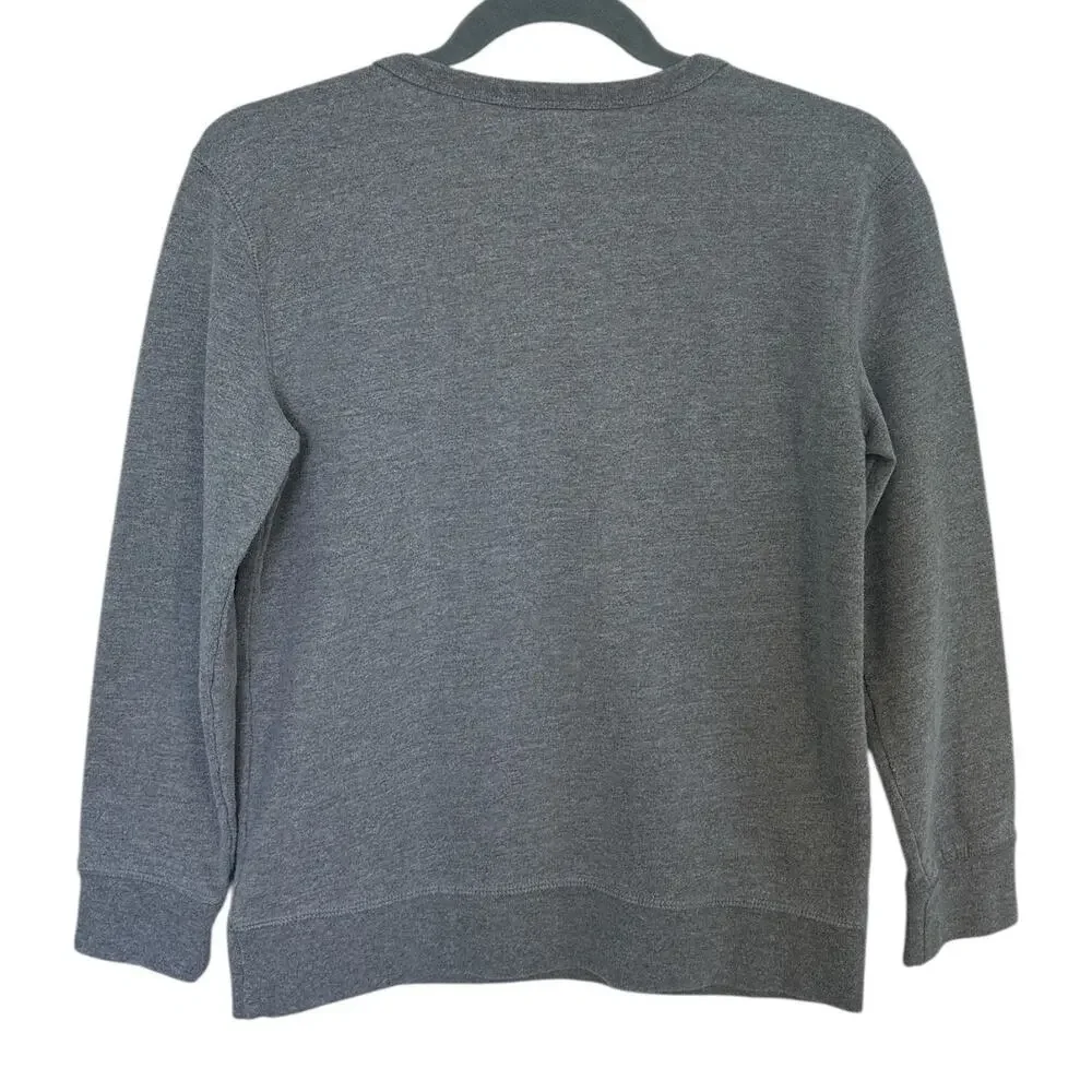 Gap Kids Peanuts Snoopy Logo Sweatshirt Gray Size XL Joe Cool Pullover Unisex
